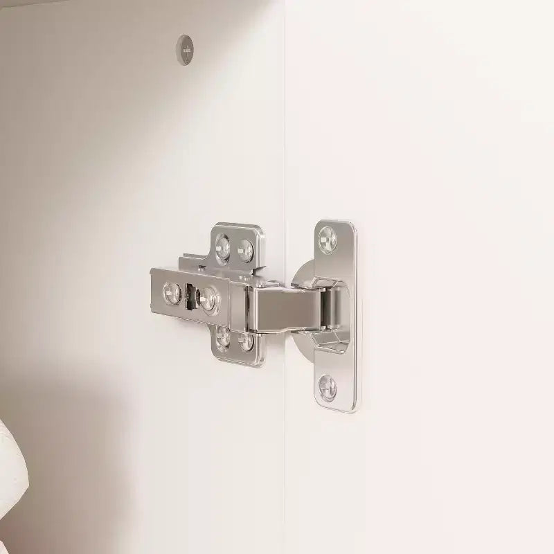 Armoire-penderie modulaire blanche luxueuse Famapy avec ferrures dorées : portes à panneaux et design à portes mixtes  Dressing élégant et personnalisé pour chambres