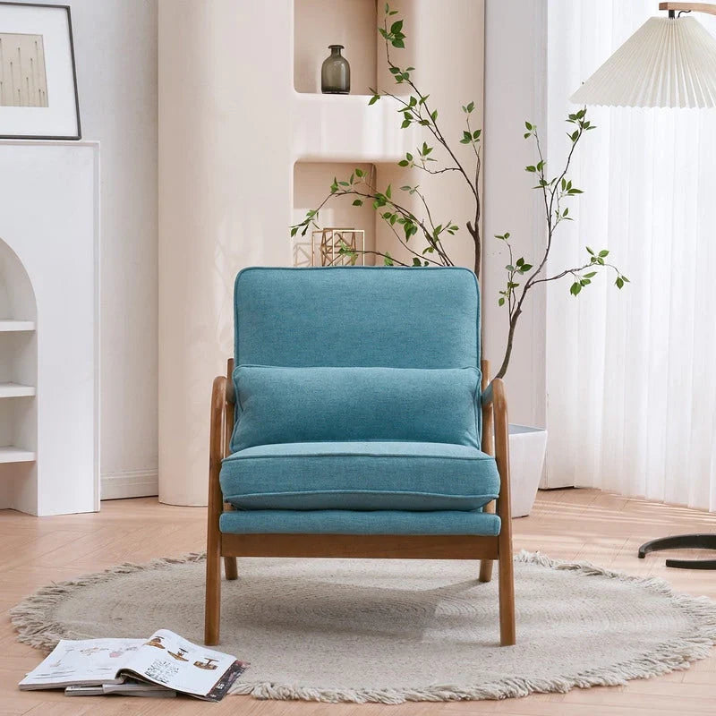Fauteuil d’appoint rembourré moderne du milieu du siècle