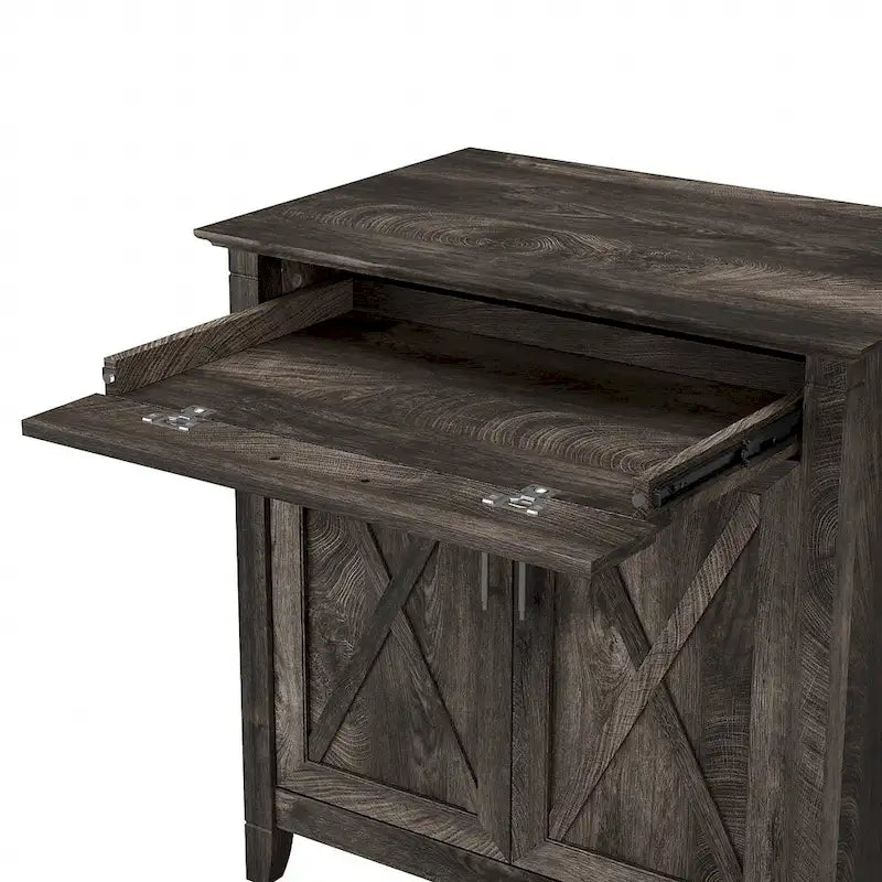 Biurko sekretarzyk Key West z szafką do przechowywania marki Bush Furniture