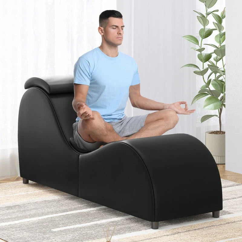 Sedia da yoga da interno Mixoy, sedia chaise longue curva da yoga per adulti per stretching, esercizio e relax