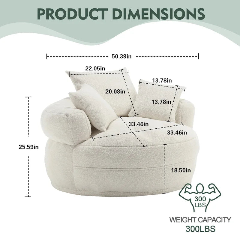 Fauteuil rond paresseux ?C blanc/bleu/gris/jaune/orange/rouge rosé/bleu marine/vert, une ou deux places