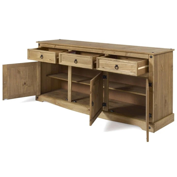 65 Zoll Holz-Buffet-Sideboard im Landhausstil – Corona-Kollektion