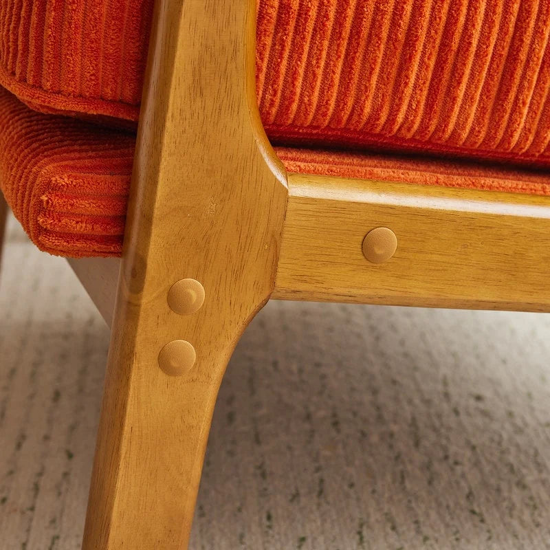 Fauteuil d’appoint rembourré moderne du milieu du siècle
