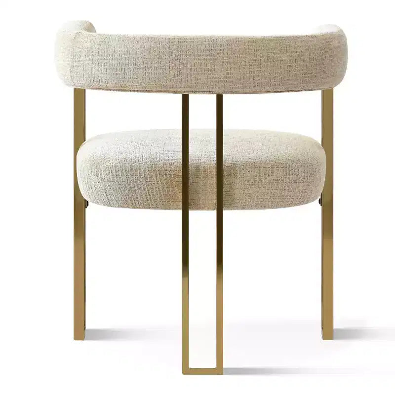 Uitbreidbare ronde tot ovale eettafelset met 4 fluwelen fauteuils, modern voetstukontwerp, geschikt voor maximaal 8 personen-Panipeachy