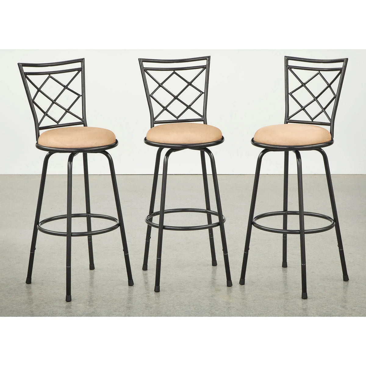 Simple Living Alyssa adjustable-height swivel stools (set of 3)