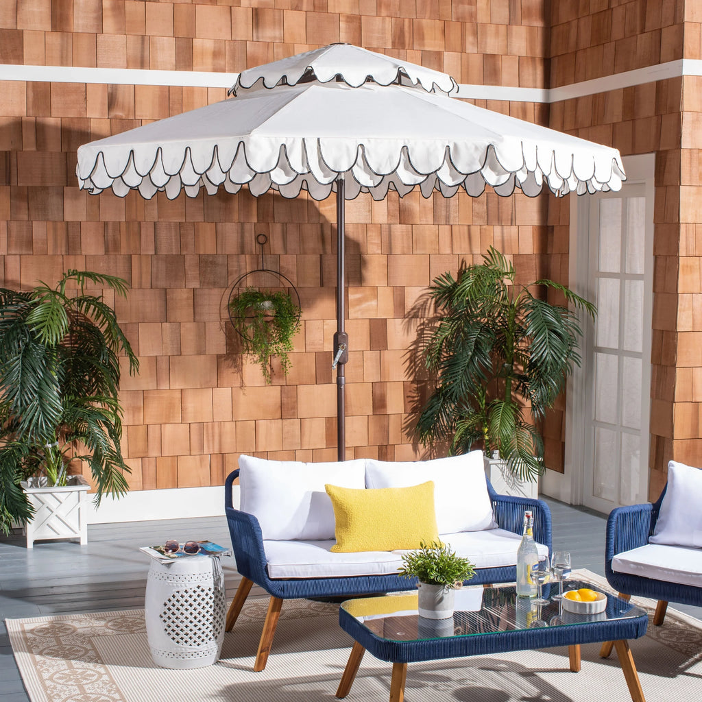 SAFAVIEH Kjerstin-bandeau voor buiten, dubbele kap, 9 ft