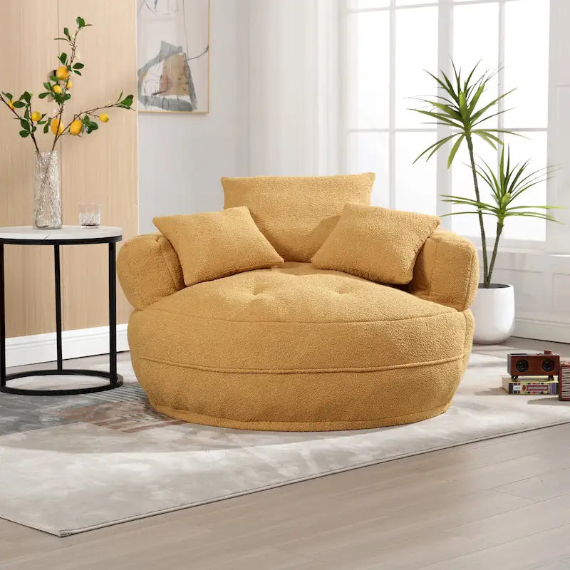 Fauteuil rond paresseux ?C blanc/bleu/gris/jaune/orange/rouge rosé/bleu marine/vert, une ou deux places