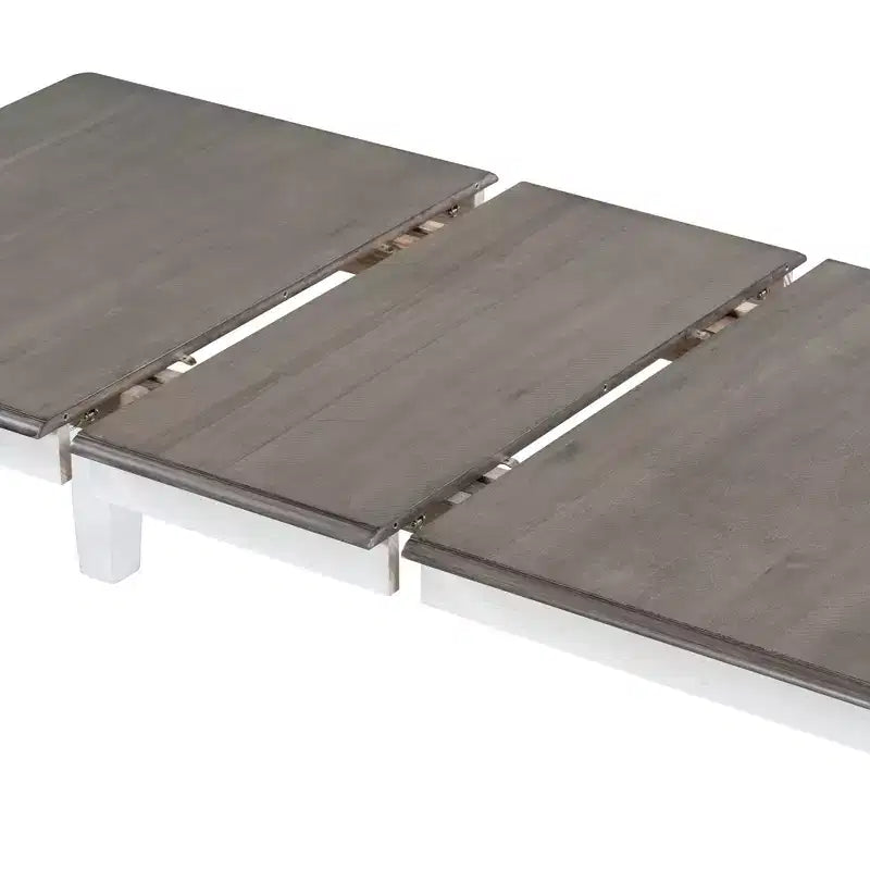 Ensemble de table à manger extensible de style champêtre pour 6 personnes, table rectangulaire et 6 chaises rembourrées