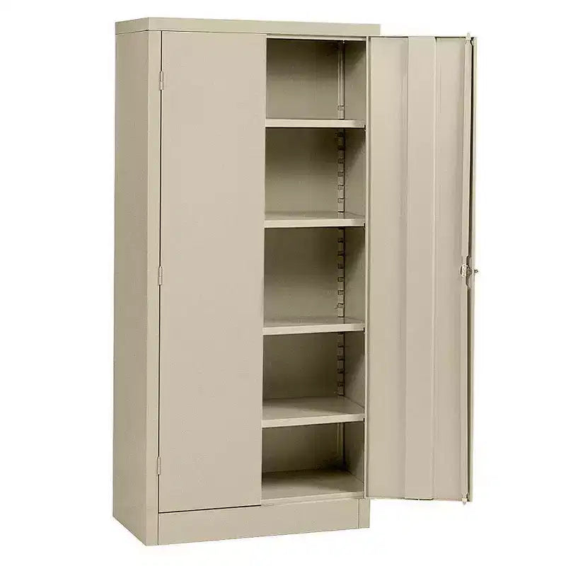 Edsal 36W x 18D x 72H teräksinen vapaasti seisova kaappi, beige