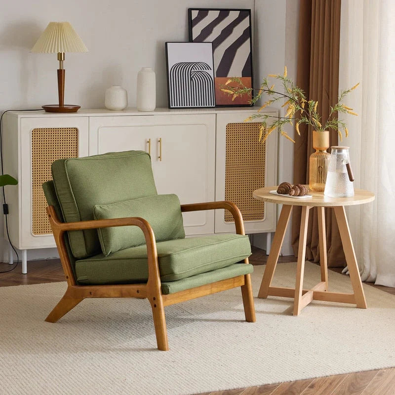 Fauteuil d’appoint rembourré moderne du milieu du siècle