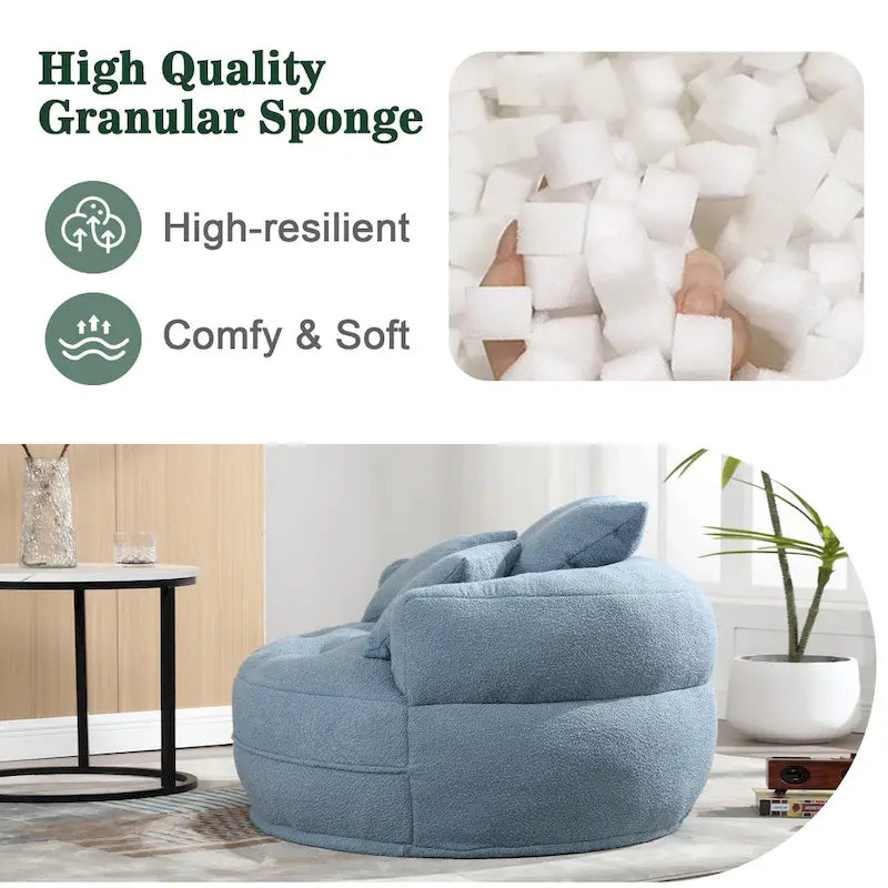 Fauteuil rond paresseux ?C blanc/bleu/gris/jaune/orange/rouge rosé/bleu marine/vert, une ou deux places