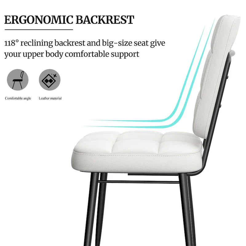 Moderne eetkamerstoelen, set van 2/4/6/8, gestoffeerde keukenstoelen met dik kussen voor de eetkamer