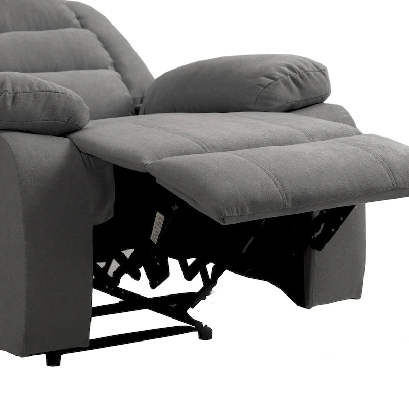 Set van 2 klassieke en traditionele handmatig verstelbare relaxfauteuils