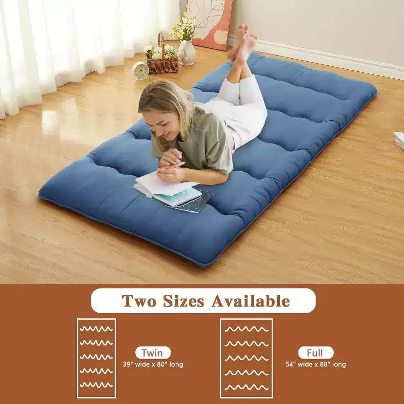 Japanische Futonmatratze, faltbare Schlafunterlage für den Boden, Tatami-Matte für Zuhause, Campingmatratze