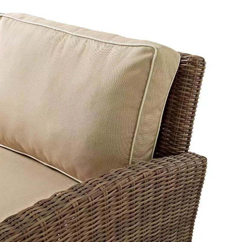 Bradenton 4-teiliges Outdoor-Sitzmöbel-Set aus Korbgeflecht – Crosley