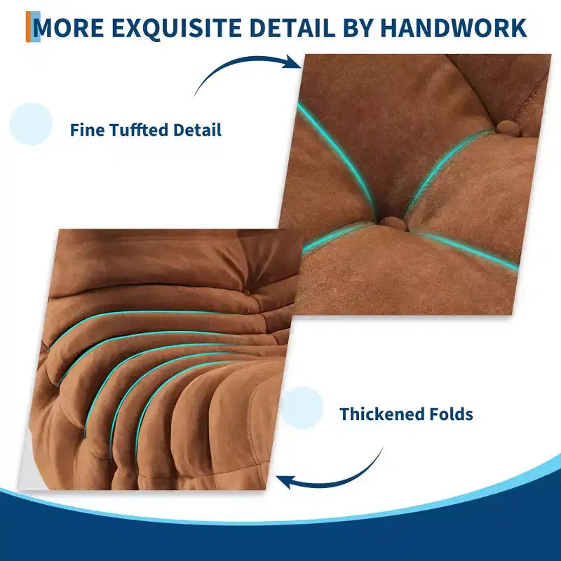 Modulares Sofa, Togo-Sofa mit tiefer Sitzfläche