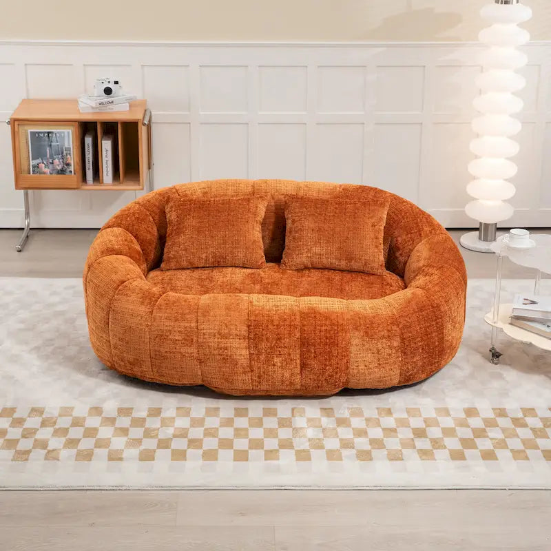 GDFStudio – Laurel Chenille-Sofa für 2 Personen mit hochdichtem Schaumstoff und übergroßem Komfort