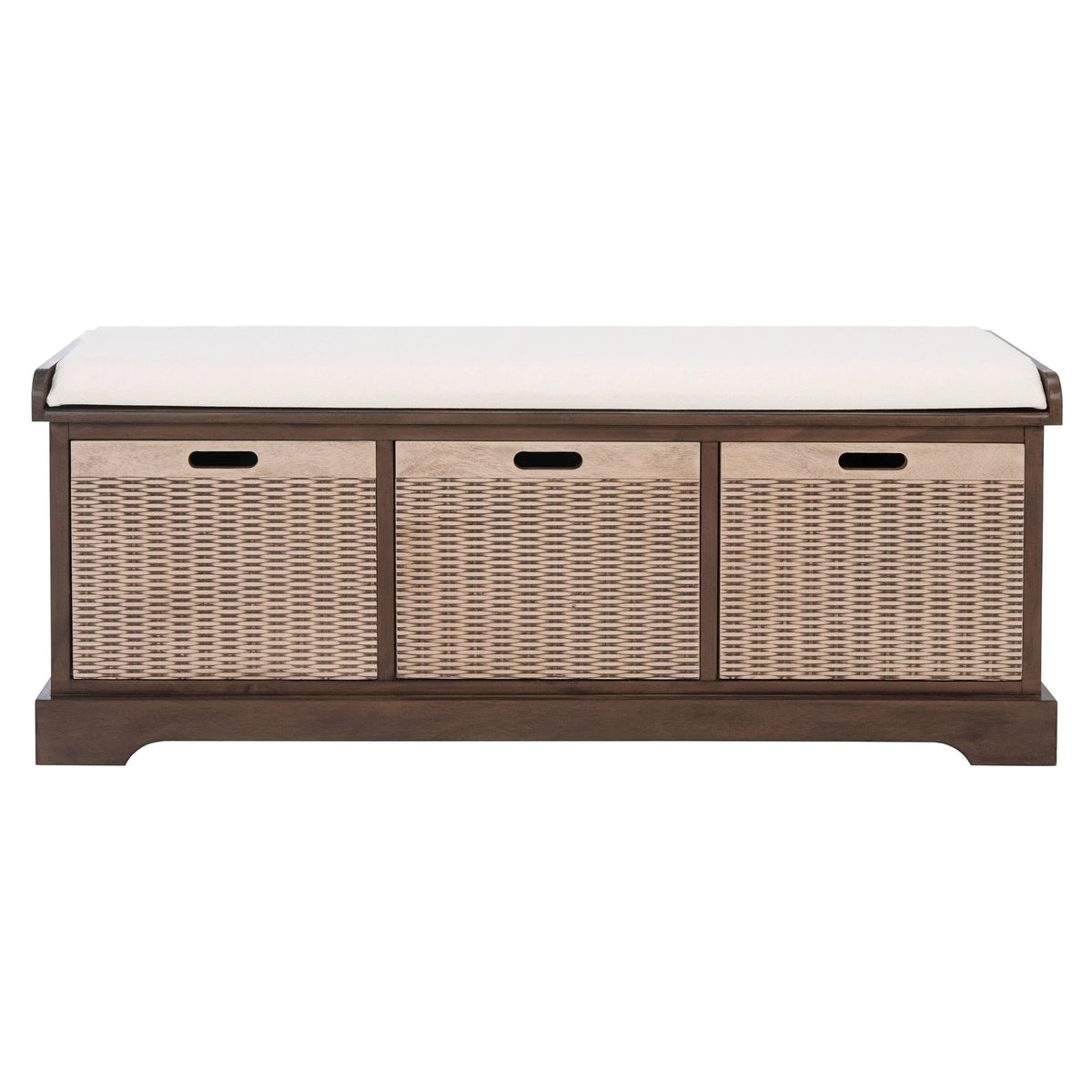 SAFAVIEH Fiorello minderli, 3 çekmeceli depolama pufu - 47.3 W x 15 L x 19 H - 47Wx15Dx19H