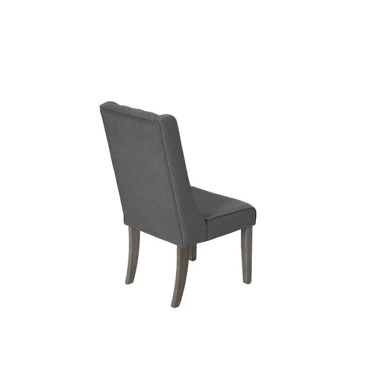 Ensemble de salle à manger rustique extensible gris Best Quality Furniture de 9 pièces