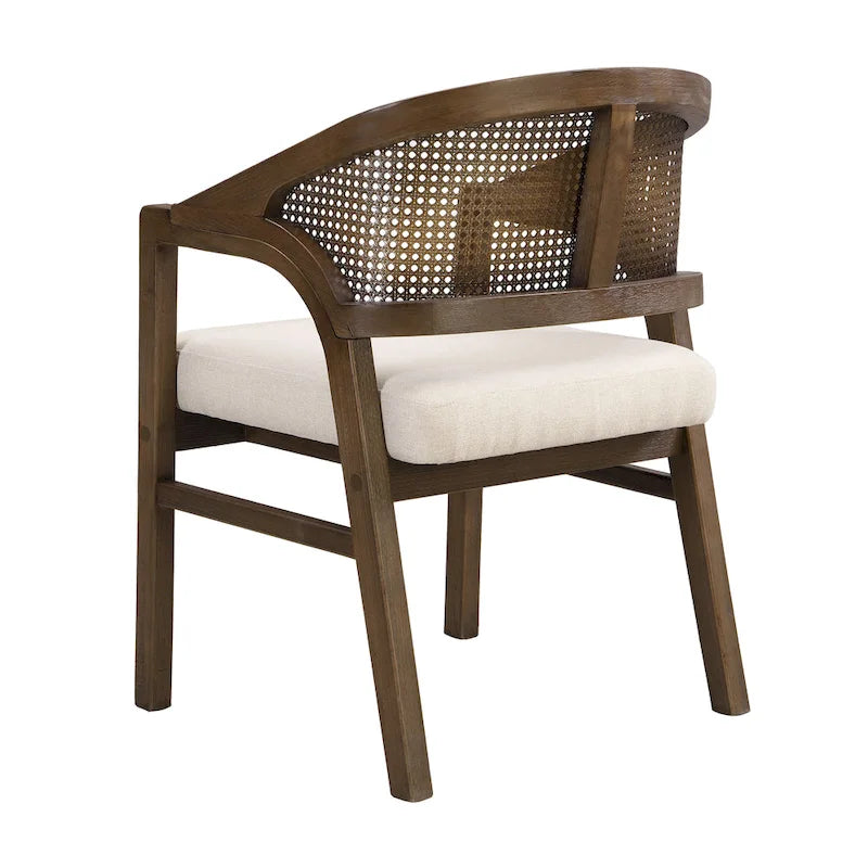 Christopher Knight Home - Eetkamerstoel met rieten bekleding (set van 2)