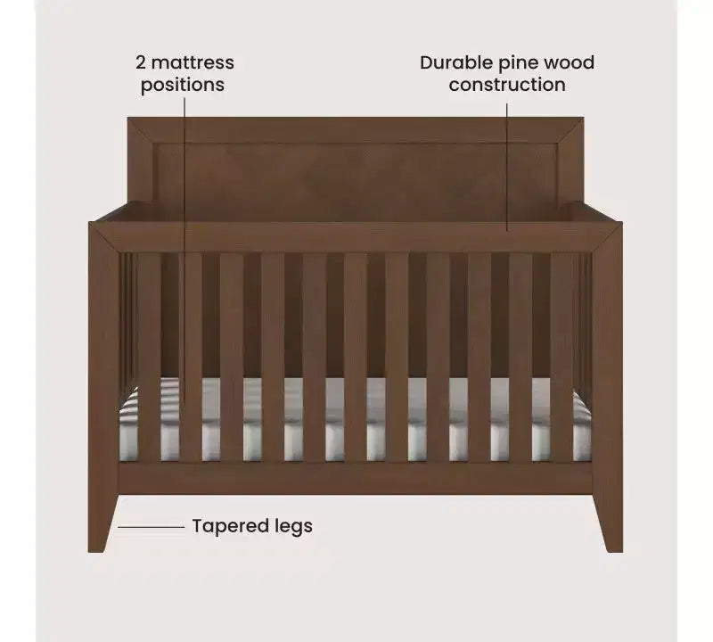 Child Craft Kieran Kinderbett-, Doppelkommoden- und Wäscheschrank-Set fürs Kinderzimmer, 3-teilig, inklusive 4-in-1-Umbaubett, Kommode und Wäscheschrank