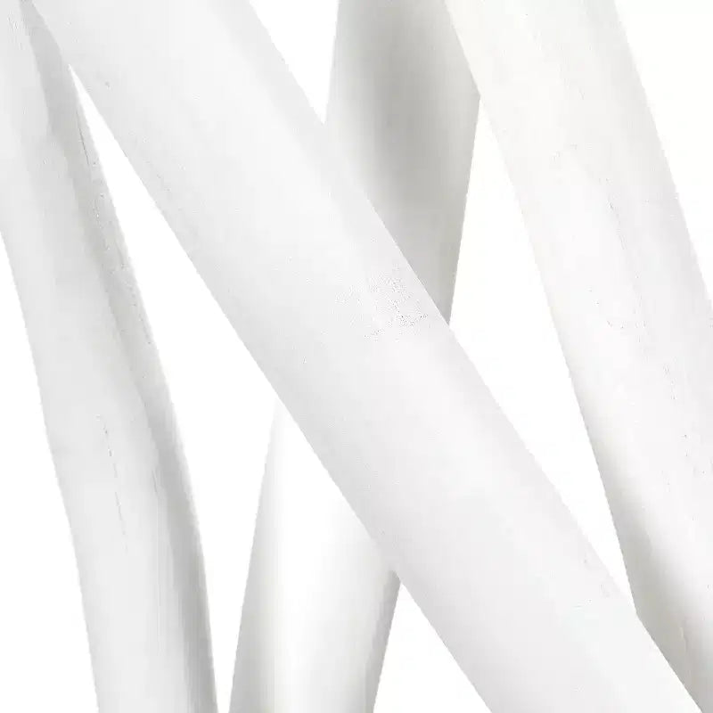 JONATHAN Y Tranquil, séparateur de pièce simple panneau en branches de teck fabriquées à la main, style bohème côtier, 39 l x 68 h