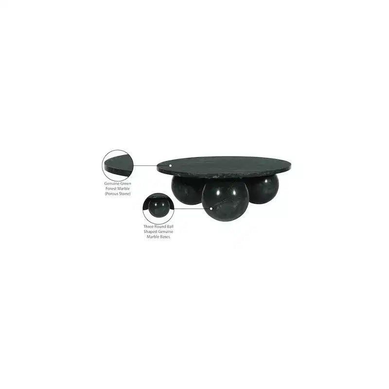 Mesa de centro redonda de mármol con patas esféricas, multicolor, para 4 personas??