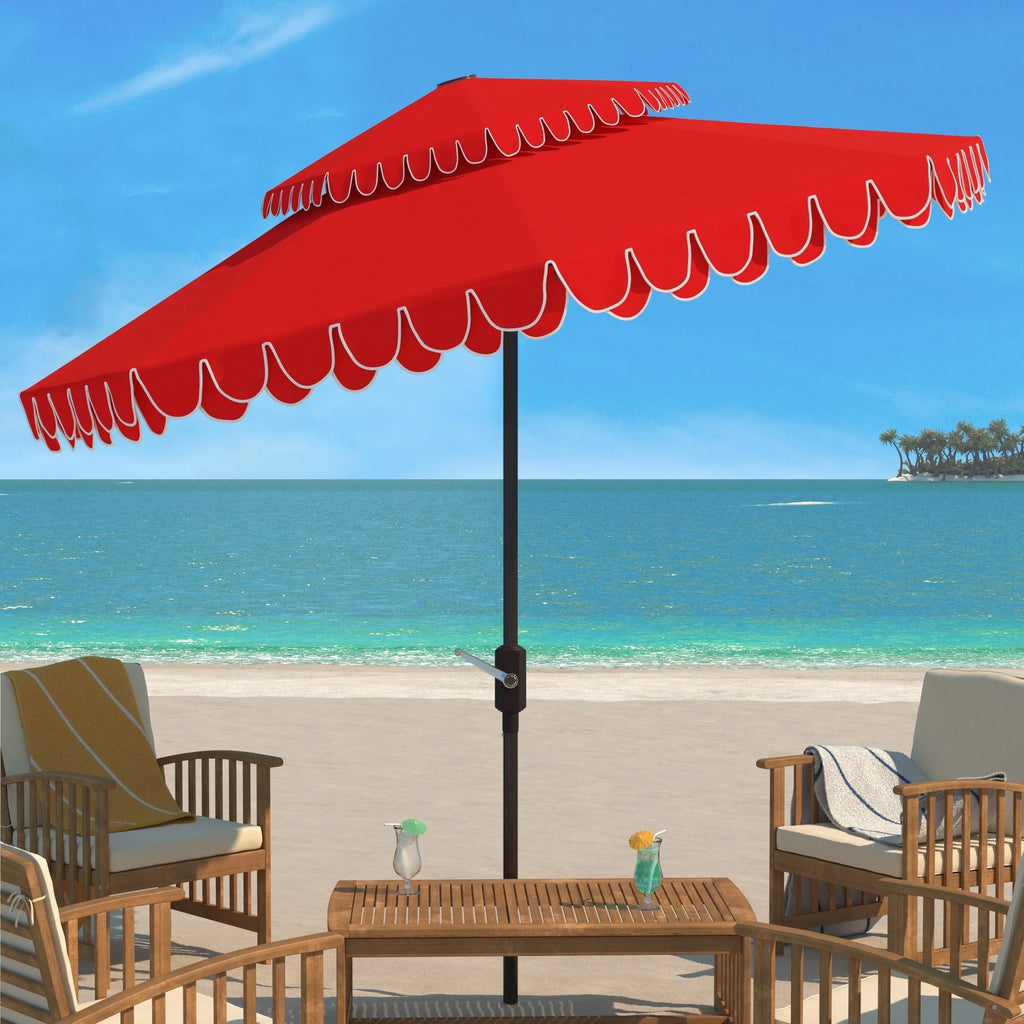 SAFAVIEH Kjerstin-bandeau voor buiten, dubbele kap, 9 ft