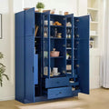 Garde-manger de cuisine autoportant Whisen de 180 cm de hauteur, grande armoire de rangement pour salle à manger avec 6 portes et étagères réglables