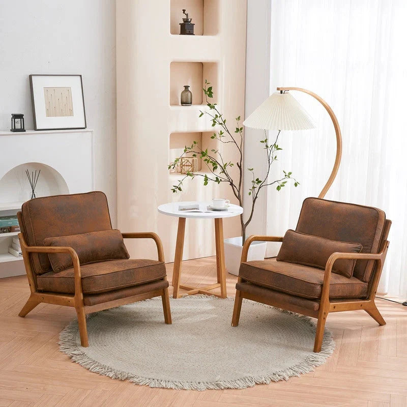 Fauteuil d’appoint rembourré moderne du milieu du siècle