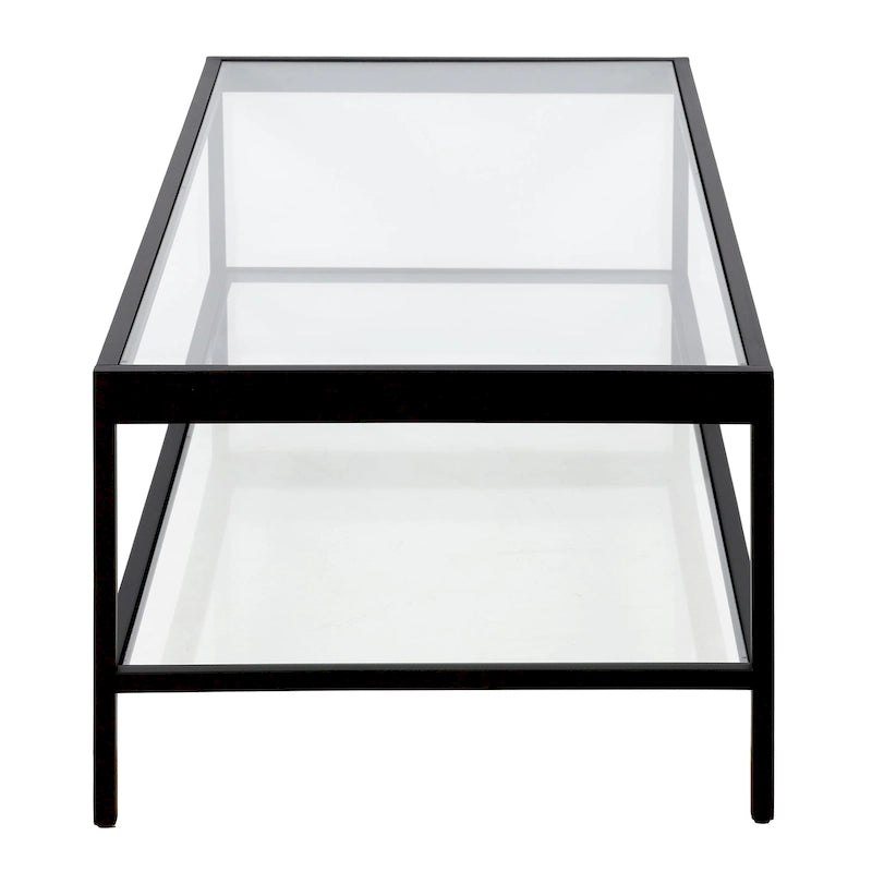 Alexis salontafel van metaal en glas
