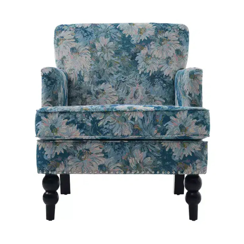 Fauteuil club contemporain Harrison de Christopher Knight Home, rembourré en tissu avec bordure cloutée