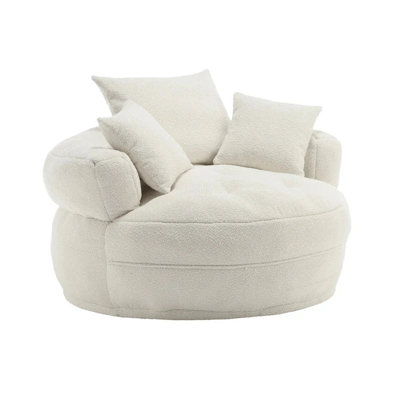 Fauteuil rond paresseux ?C blanc/bleu/gris/jaune/orange/rouge rosé/bleu marine/vert, une ou deux places