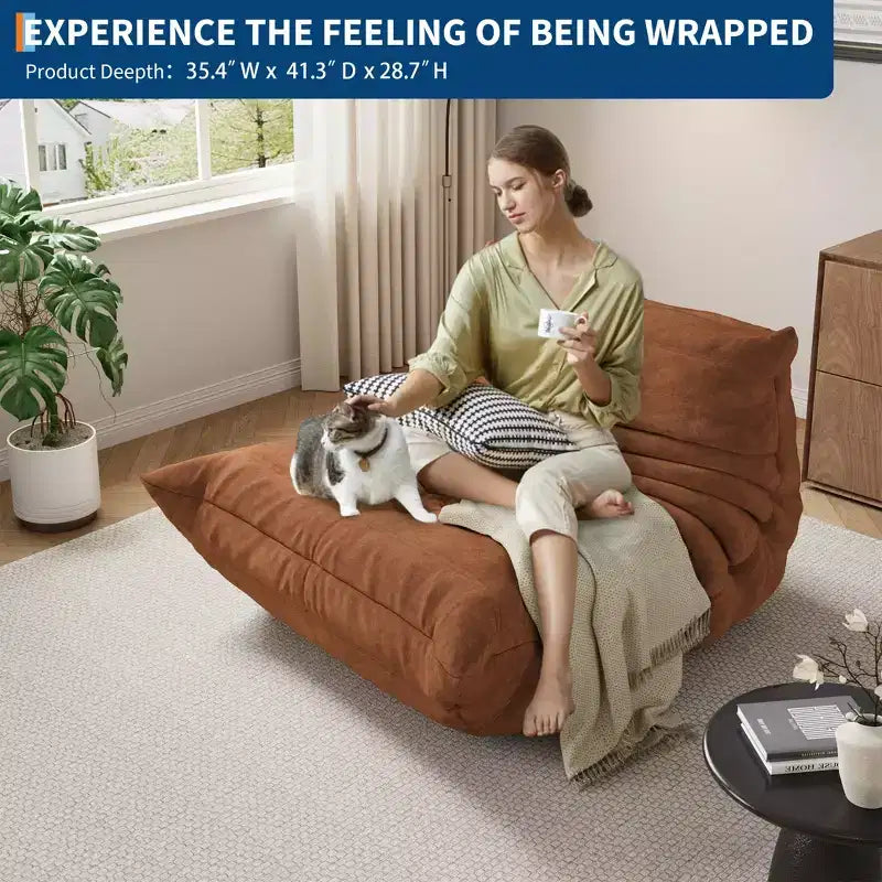 Modulares Sofa, Togo-Sofa mit tiefer Sitzfläche