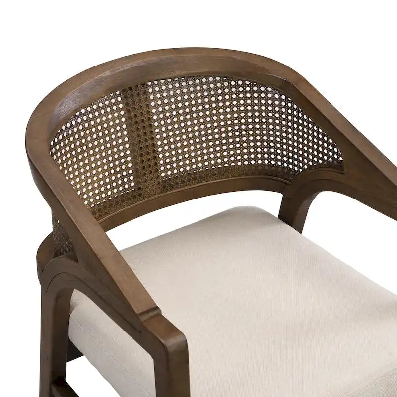 Christopher Knight Home - Eetkamerstoel met rieten bekleding (set van 2)