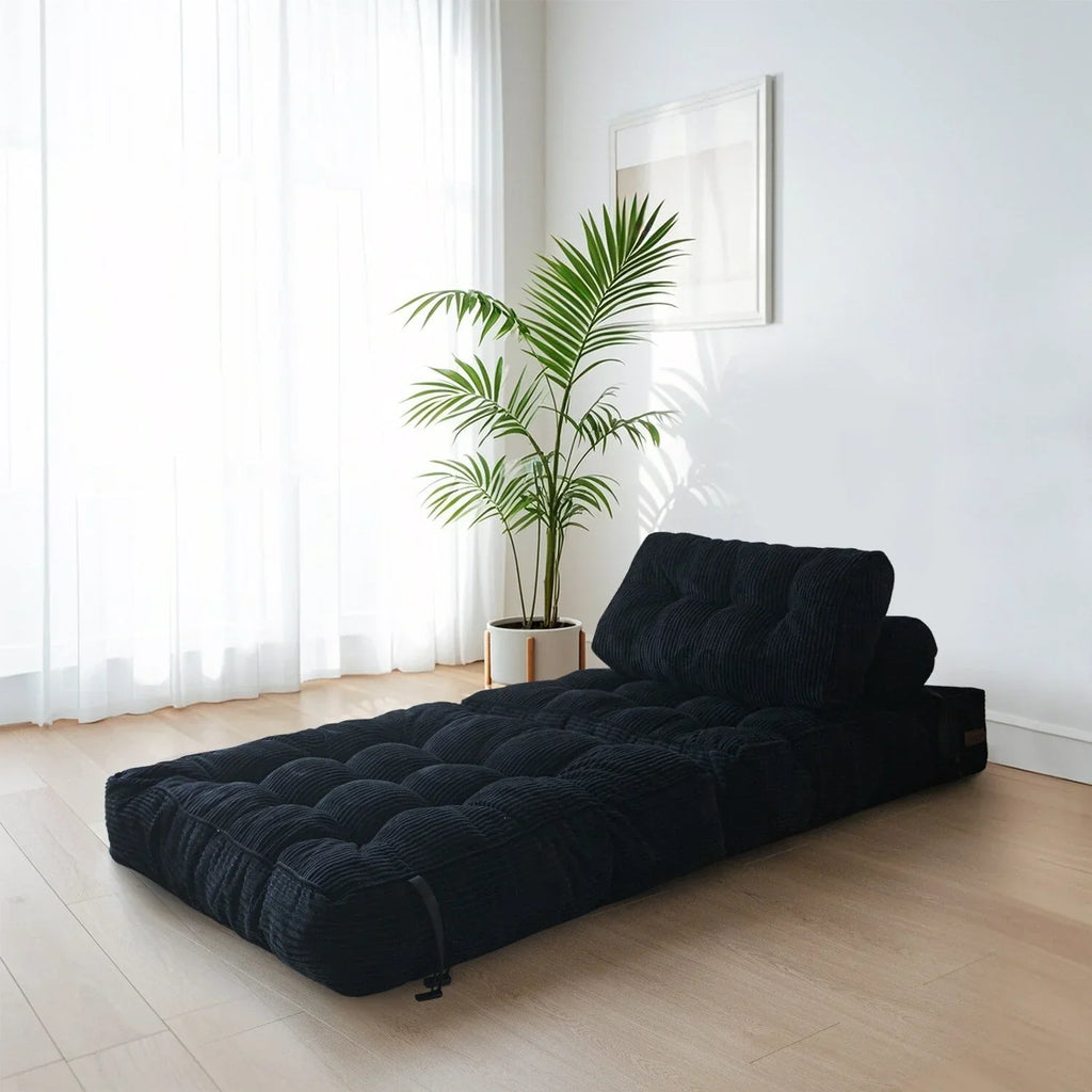 8 Corduroy vouwbare slaapbank, eenpersoons