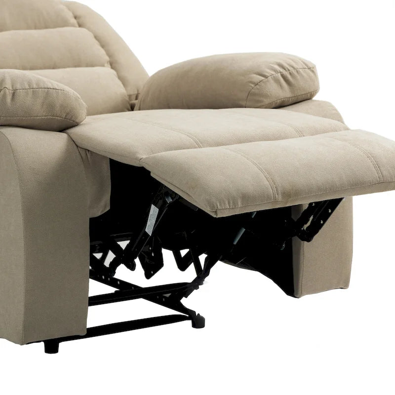 Set van 2 klassieke en traditionele handmatig verstelbare relaxfauteuils