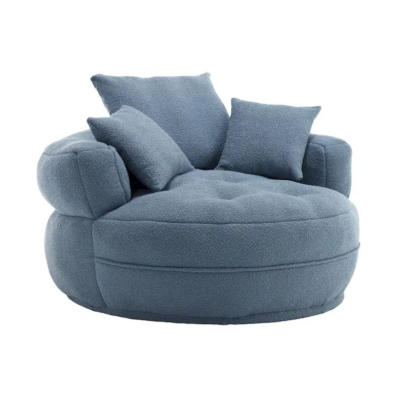 Fauteuil rond paresseux ?C blanc/bleu/gris/jaune/orange/rouge rosé/bleu marine/vert, une ou deux places