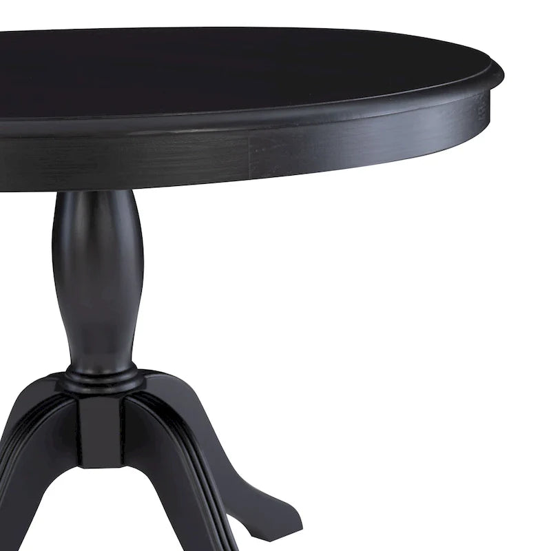 Table piédestal ronde en bois massif