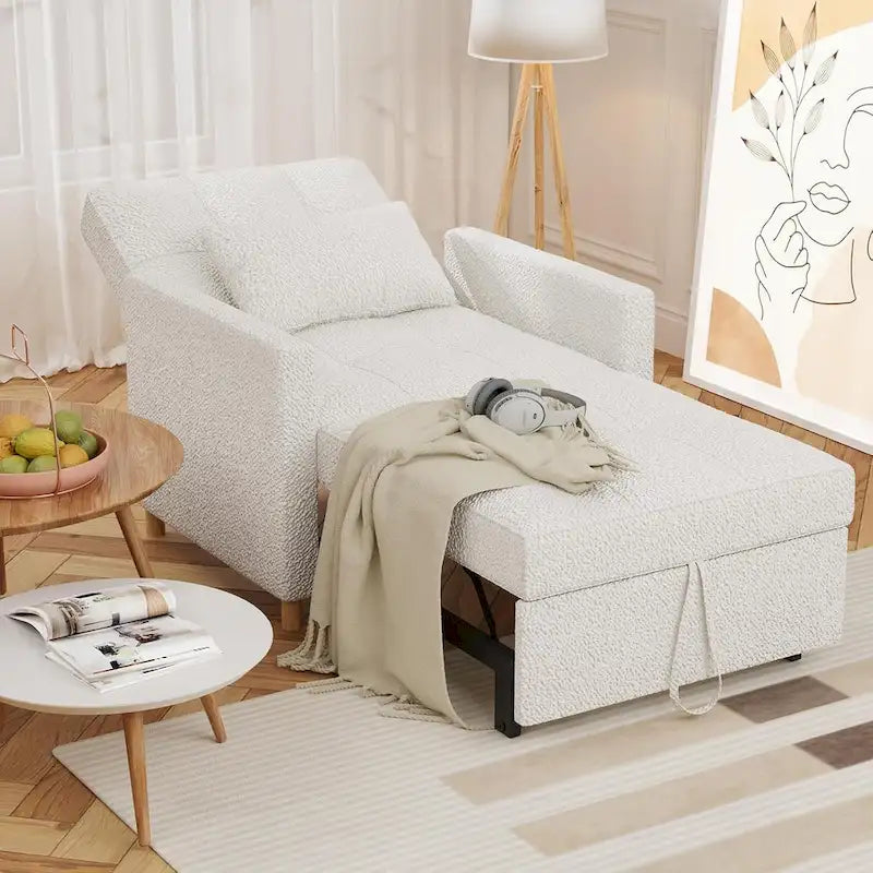 Fauteuil convertible 3-en-1 AECOJOY avec coussin et dossier réglable