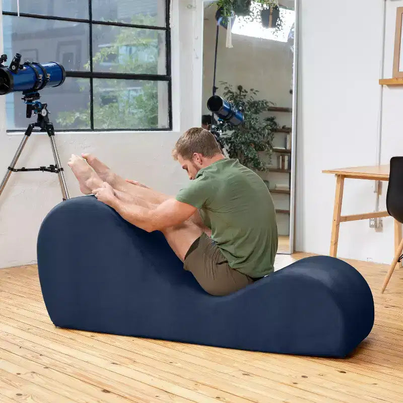 Avana elegáns heverő jógához – az USA-ban készült – kiváló nyújtáshoz, relaxációhoz, testmozgáshoz és még sok máshoz, 60D x 18W x 26H hüvelyk, világosszürke