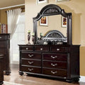 Vame hagyományos, 2 részes, 9 fiókos komód- és tükörgarnitúra a Furniture of America-tól