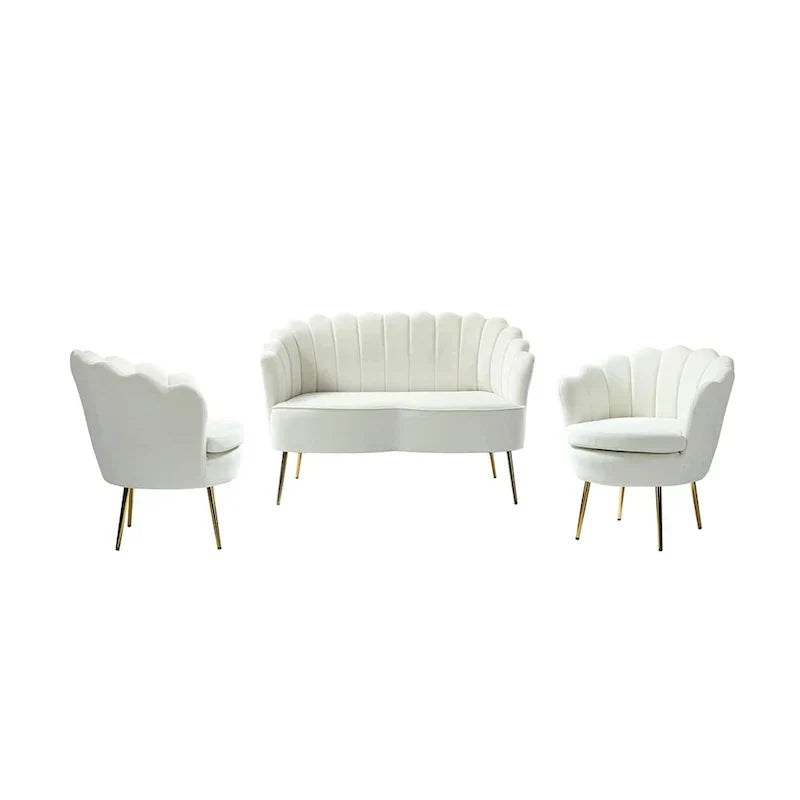 Xabier 52-Zoll-3-teiliges Wohnzimmer-Set von HULALA HOME