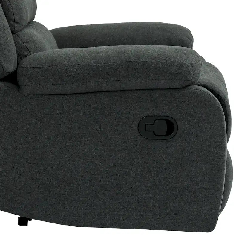 Set van 2 klassieke en traditionele handmatig verstelbare relaxfauteuils