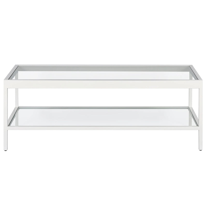 Alexis salontafel van metaal en glas