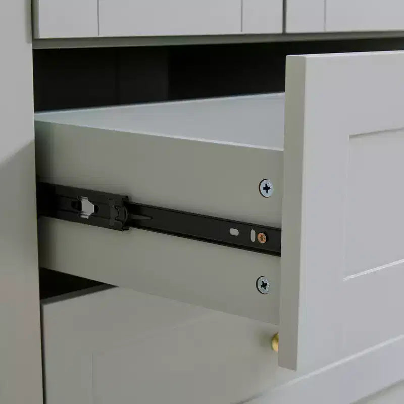 Garde-manger de cuisine autoportant Whisen de 180 cm de hauteur, grande armoire de rangement pour salle à manger avec 6 portes et étagères réglables