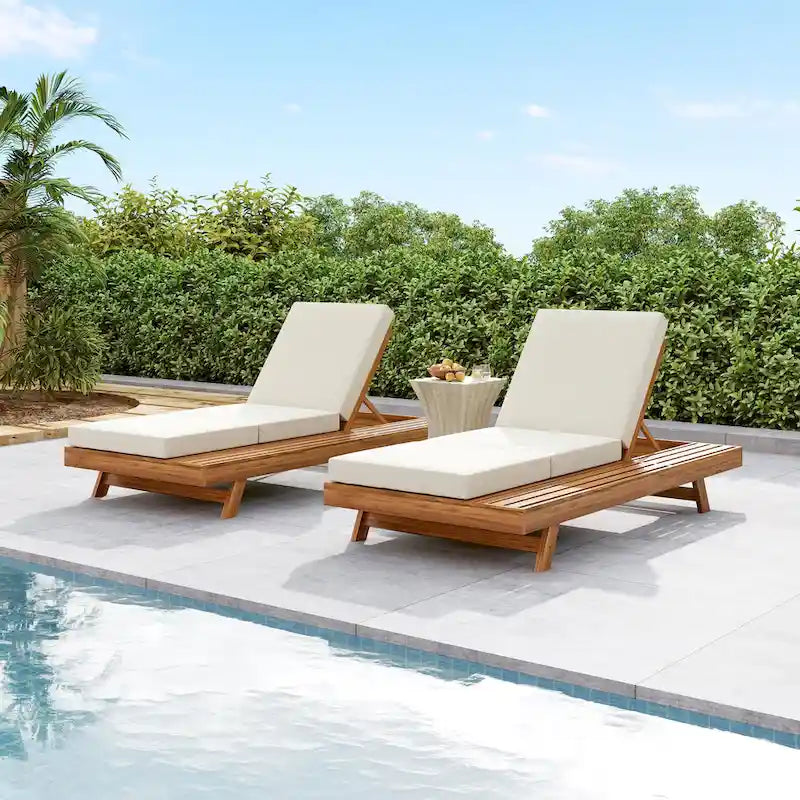Christopher Knight Home – Michael Outdoor-Lounge-Set aus Akazienholz, 2-teilig