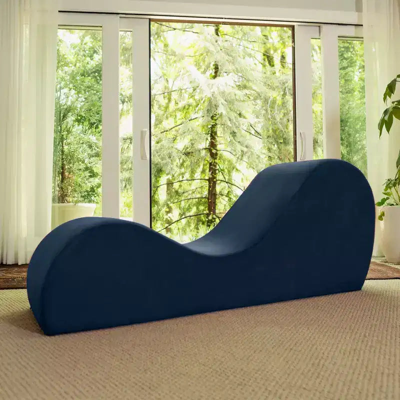 Avana elegante Chaiselongue für Yoga – in den USA gefertigt – ideal für Dehnübungen, Entspannung, Training und mehr, 60T x 18B x 26H Zoll, Hellgrau