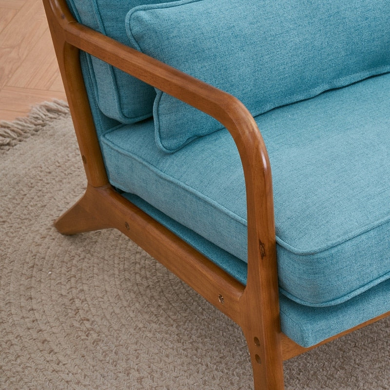 Fauteuil d’appoint rembourré moderne du milieu du siècle