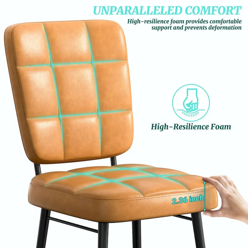 Moderne eetkamerstoelen, set van 2/4/6/8, gestoffeerde keukenstoelen met dik kussen voor de eetkamer